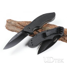 Kershaw 1605 fast opening folding knife with black Titanium handle UD405256